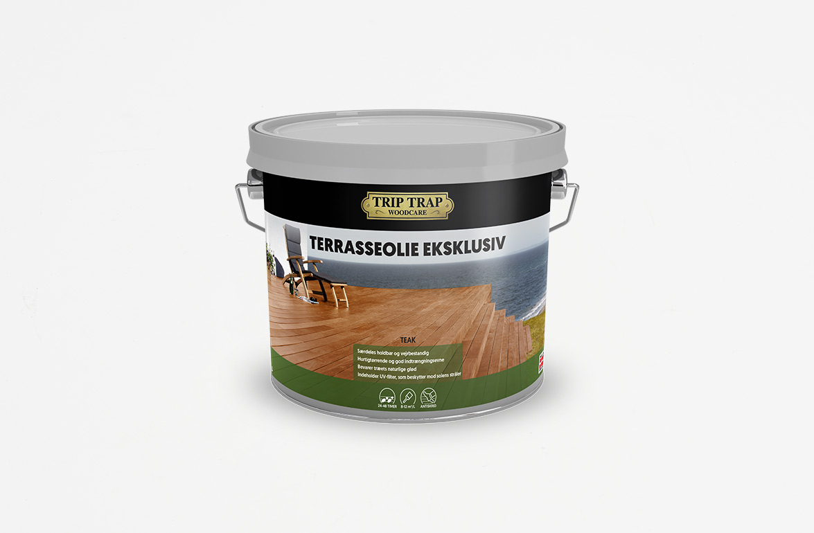 Trip Trap Terrasseolie Eksklusiv, Teak